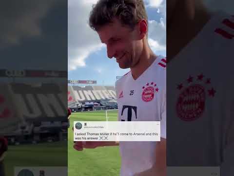 Thomas Muller’s response to playing for Arsenal is legendary 💯 💀