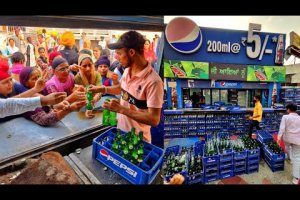 ONLY 5 /- ₹ COLD DRINK 😳😳|| Goli ki speed से बेचते है रोजाना 10,000 bottle 😱😱 at GOLDEN TEMPLE