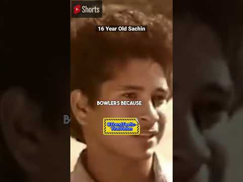 16 Year Old Tendulkar Interview #shorts #dhoni #cricket #kohli #ipl #sachintendulkar