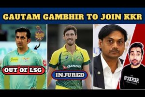 BREAKING: Gautam Gambhir All Set to LEAVE😲LSG for IPL 2024 | Steve Smith-Starc Injured | KKR Update