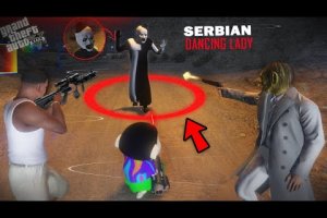 GTA 5 : Franklin Catch Serbian Dancing Lady In Red Circle Of Human Devil in GTA 5 ! (GTA 5 mods)