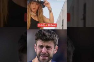 Piqué Llorando Como Un Niño Cuando escucha la canción #shorts ##viral