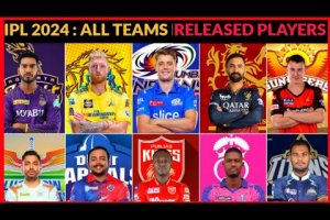 IPL 2024 – All 10 Teams 4-4 Release Players | IPL Auction | Released Players In Ipl