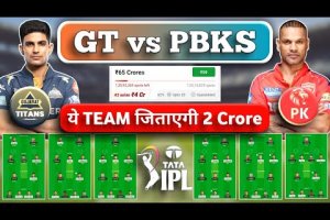 GT vs PBKS 2 Cr dream11 Team Prediction | GT vs PBKS Ipl t20 | Gt vs pbks GL, Gt vs pbks 2cr win,