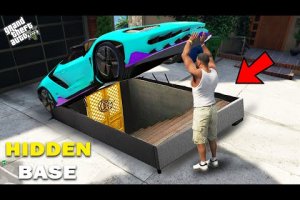 GTA 5 : Franklin Found A Hidden Secret Base Under Super car In GTA 5 (GTA 5 Mods)