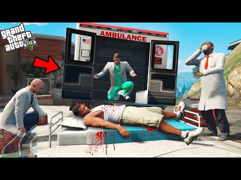 GTA 5 : Franklin Going To The Hospital In Ambulance in Gta 5 ! (GTA 5 mods)