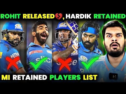 END OF ROHIT WITH MI😭 | IPL 2025 –  MUMABI FULL RETAINED & RELEASED PLAYERS LIST😱. #ipl2025 #mi