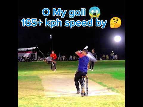 O My goli 😱 165+ kph speed by 🤔#tapeballcricket #shortsfeed #youtubeshorts #viralshort #cricketlover