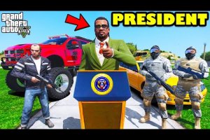 President Franklin Save Los Santos From Biggest Nuclear Attack In GTA 5 | SHINCHAN and CHOP