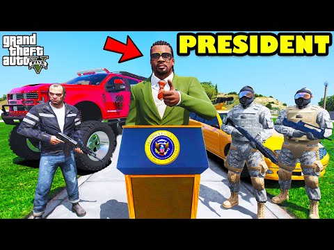 President Franklin Save Los Santos From Biggest Nuclear Attack In GTA 5 | SHINCHAN and CHOP