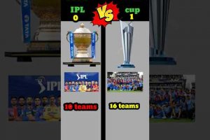 IPL 🆚 T20 World Cup ❓ comparison video#facts #shorts #cricket #ipl #vs