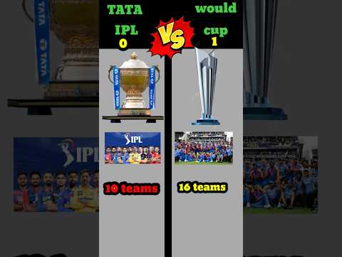 IPL 🆚 T20 World Cup ❓ comparison video#facts #shorts #cricket #ipl #vs