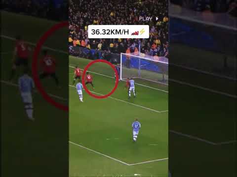 Marcus Rashford insane Speed vs Manchester City🔥