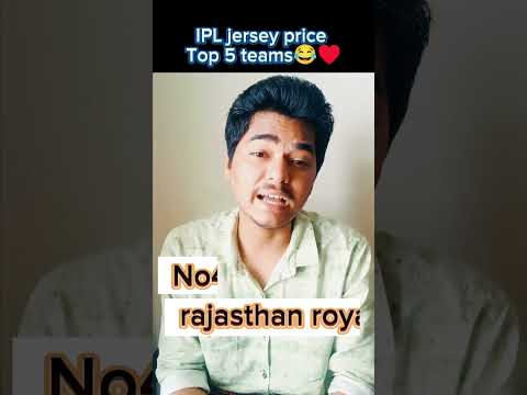 IPL official jersey price Top 5 teams 😮😮#ytshorts #cricket #shorts