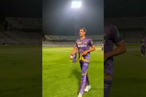 Mitch Starc in Purple 💜 | #KnightsTV | TATA IPL 2024