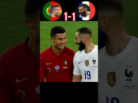 Portugal VS Prancis (2-2) EURO 2020. Ronaldo VS Benzema. #shorts #ronaldo #benzema