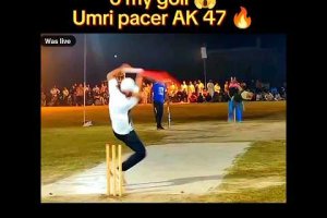 o my goli 😱 Umri pacer AK 47🔥#tapeballcricket #shortsfeed #youtubeshorts #umri