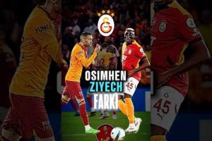 🔥OSİMHEN ve ZİYECH FARKI! #osimhen #galatasaray #futbol