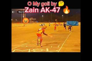 O My goli 😱 by Zain AK-47 🔥#tapeballcricket #shortsfeed #youtubeshorts #viralshorts