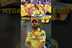 Ms dhoni in mega auction 2025 !😱 #ipl2025 #megaauction