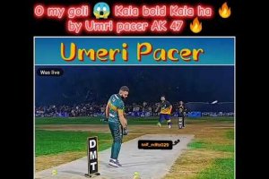 O my goli 😱 Kaia bold Kaia ha 🔥 by Umri pacer AK 47 🔥#tapeballcricket #shortsfeed #viralshort #viral