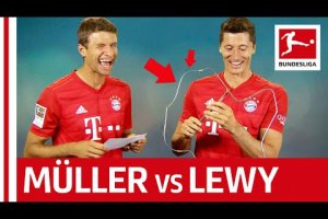 Robert Lewandowski vs. Thomas Müller – Buzz Wire Challenge