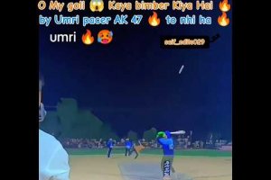 O My goli 😱 Kaya bimber Kiya Hai 🔥by Umri pacer AK 47 🔥 to nhi ha 🔥#tapeballcricket #shortsfeed