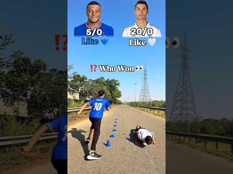 ⁉️ Who Won 👀 & Ronaldo 🤍 Vs Mbappe 💙 #football #shorts #ytshorts