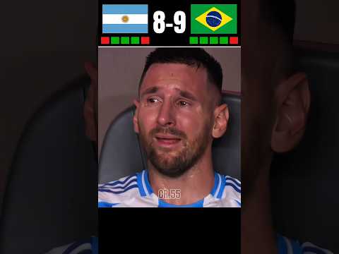 the day Neymar show Messi | Brazil Vs Argentina world cup | penalty shootout #shorts​#football​🥶🔥 ||