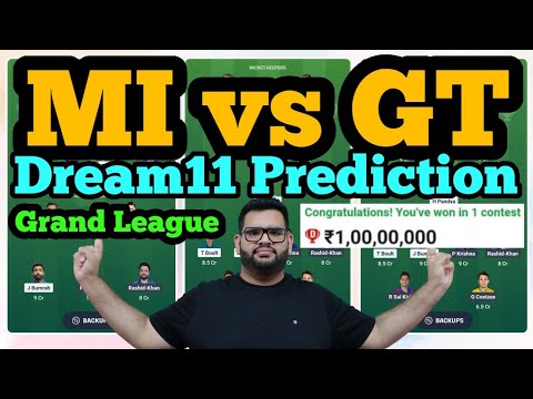 MI vs GT Dream11 Prediction 2025|MI vs GT Dream11 Team|
